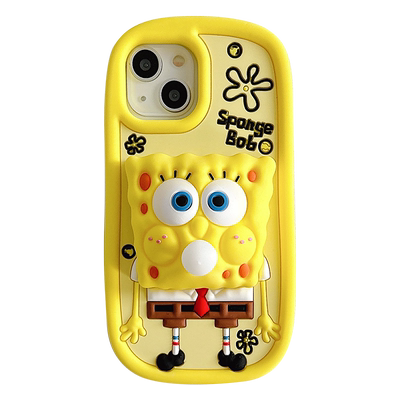 吹泡泡海绵宝宝适用苹果15手机壳