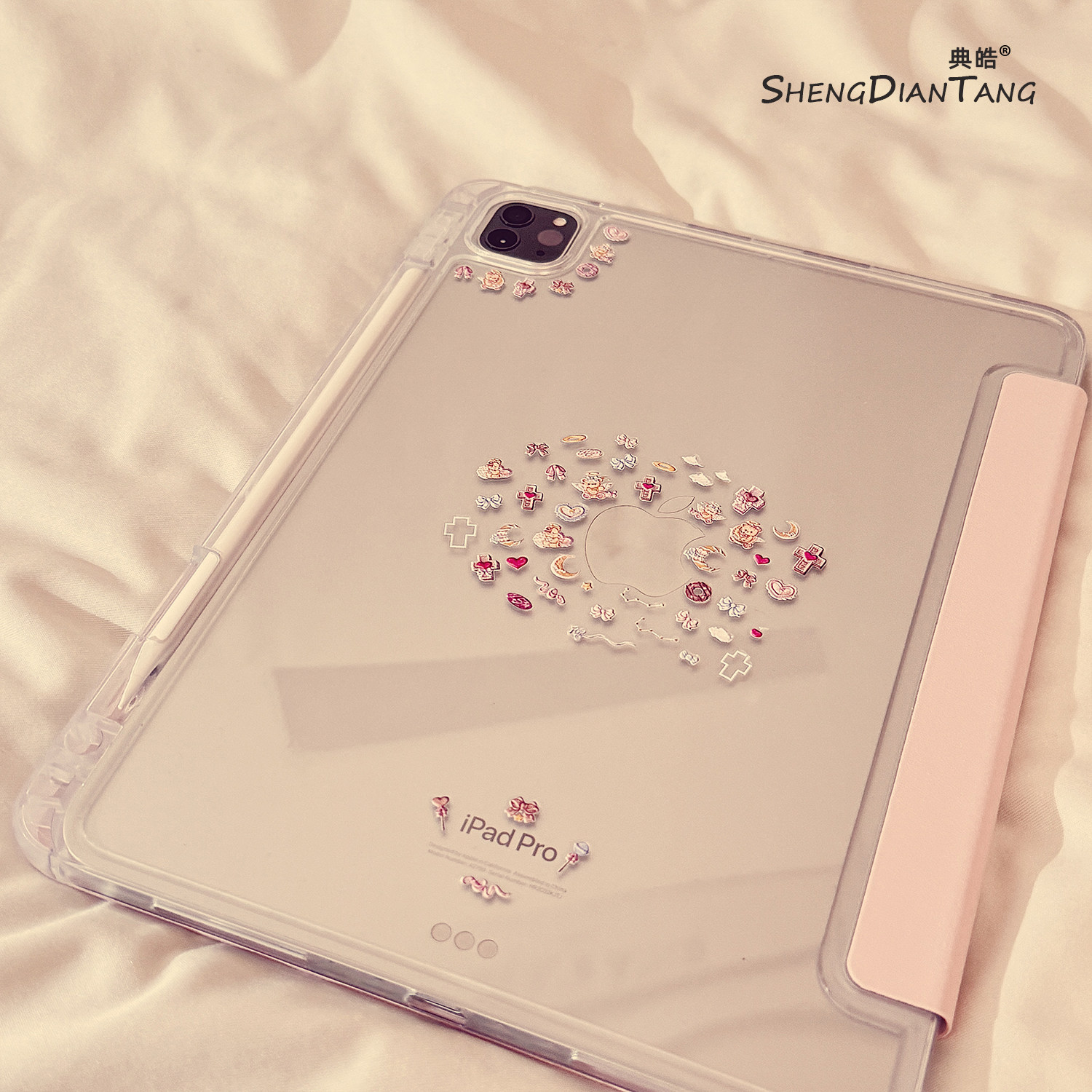 天使小熊Y型三折适用苹果iPad11保护壳2025新款iPadAir7/6保护套平板第10代Pro11寸Air5带笔槽mini7防弯女款,3C数码配件,平板电脑保护套/壳,淘宝优惠券,粉丝福利购,淘宝优惠卷