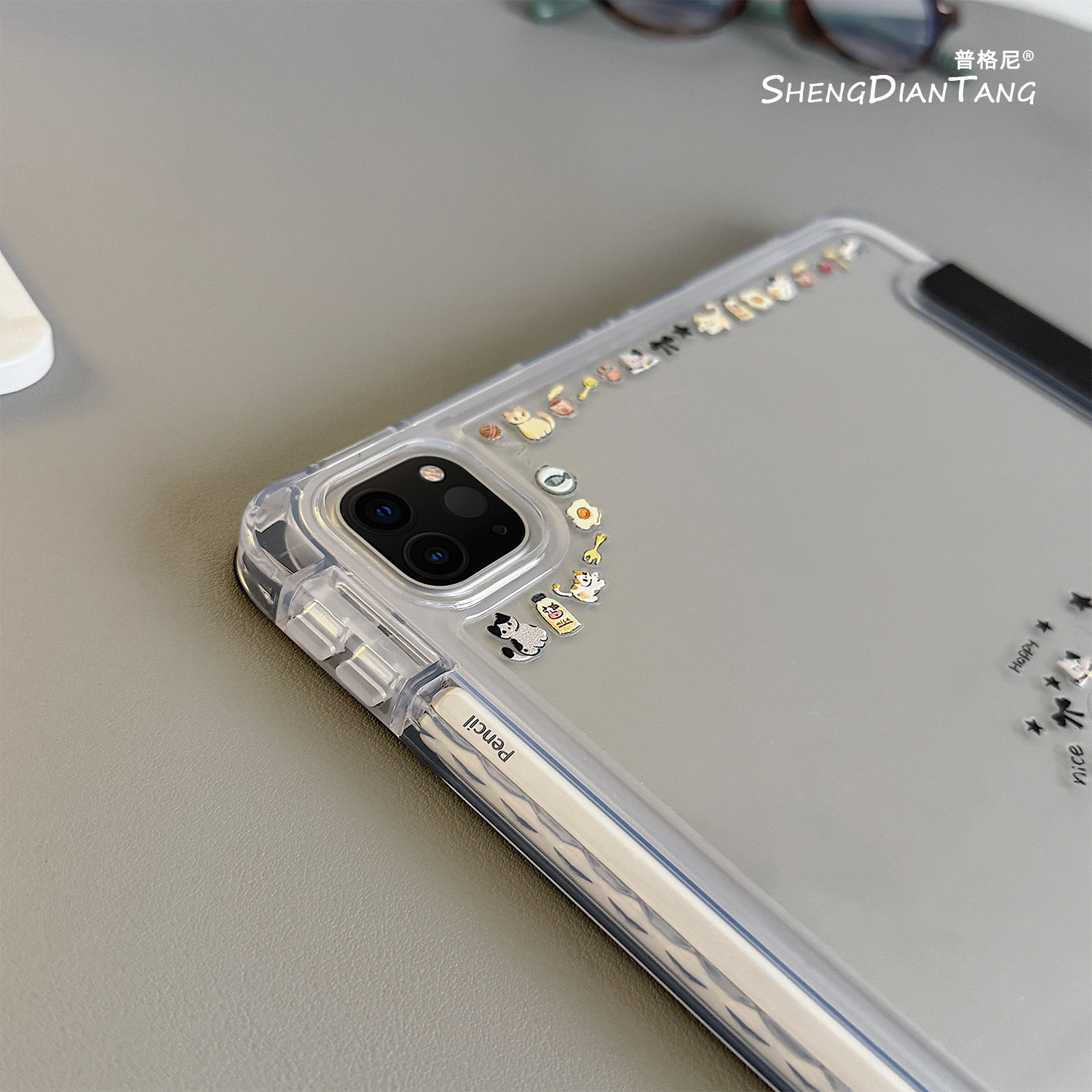 卡通DIY贴纸适用小米平板套