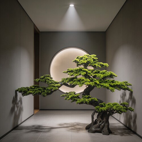 仿真大型迎客松假树造景