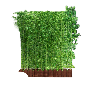 仿真竹子室外装饰造景围栏仿生绿植庭院隔断摆件酒店室内加密屏风