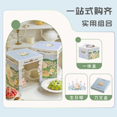 10寸单双层加高网红烘焙手提可定制 半透明生日蛋糕盒包装 盒子6