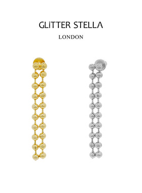 【玫瑰的故事陈瑶同款】GLITTER STELLA复古豆豆串珠双层流苏耳环