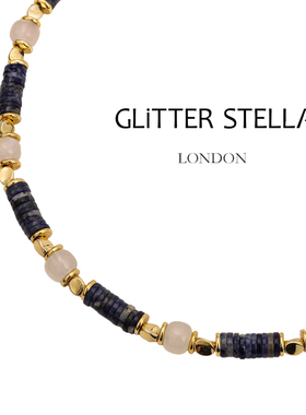 GLITTER STELLA RM系列 蓝纹中古项链