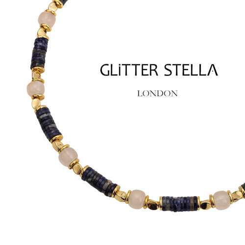 GLITTER STELLA RM系列 蓝纹中古项链
