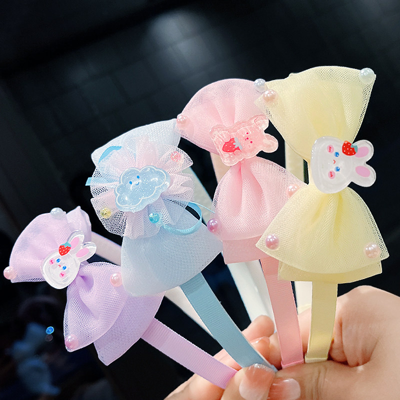儿童发箍卡通小女孩不伤发图片