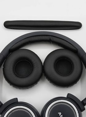 适用爱科技AKG K450耳机套K451 K452 Q460 K480耳罩头梁垫头顶横梁条K420海绵套 耳机线音频线带麦克风