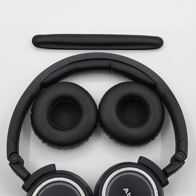 适用爱科技AKG K450耳机套K451 K452 Q460 K480耳罩头梁垫头顶横梁条K420海绵套 耳机线音频线带麦克风