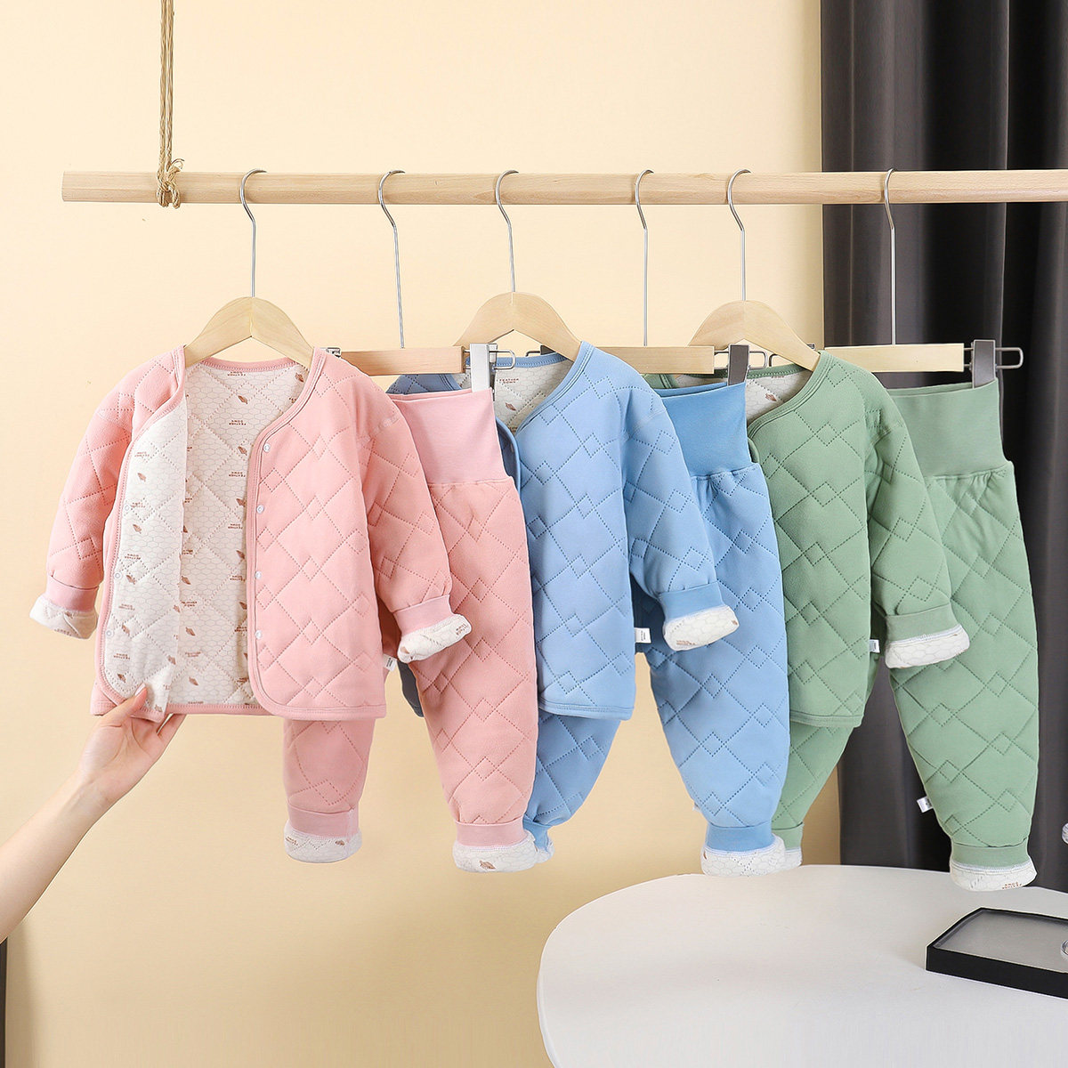宝宝保暖内衣套装男童女童秋冬无骨家居服加厚睡衣婴儿加棉护肚裤,童装/婴儿装/亲子装,内衣套装,淘宝优惠券,粉丝福利购,淘宝优惠卷
