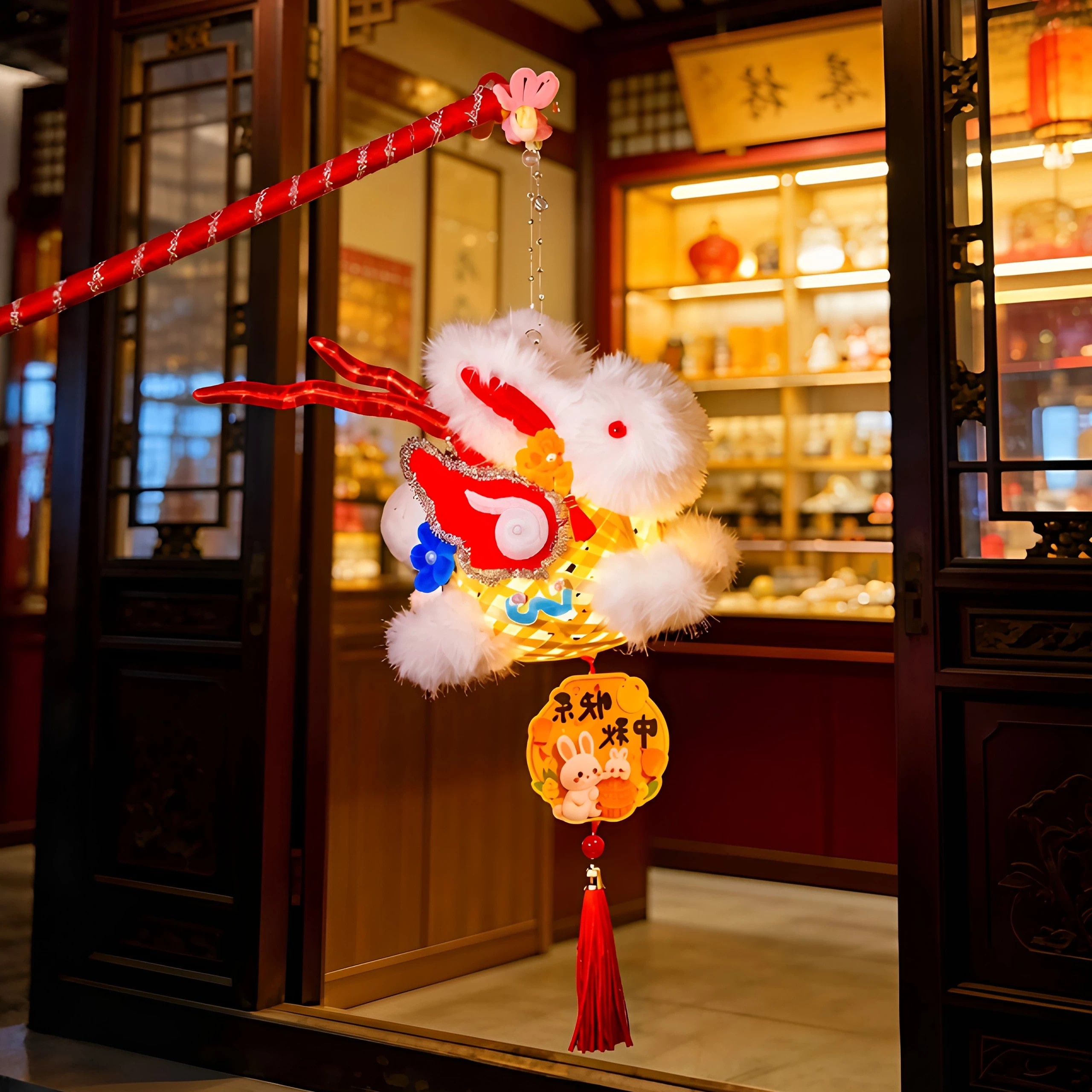 玉兔灯笼中秋节手工diy材