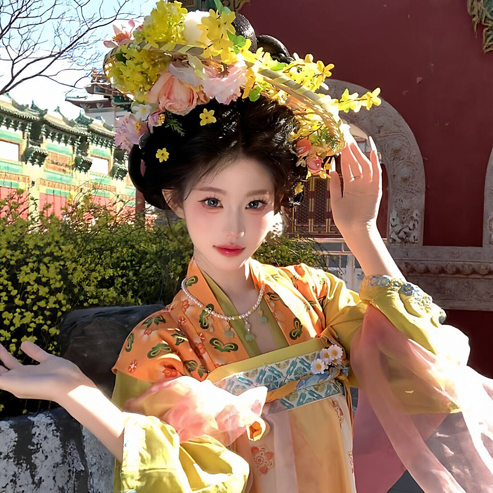 小唐风斗笠帷帽古风汉服