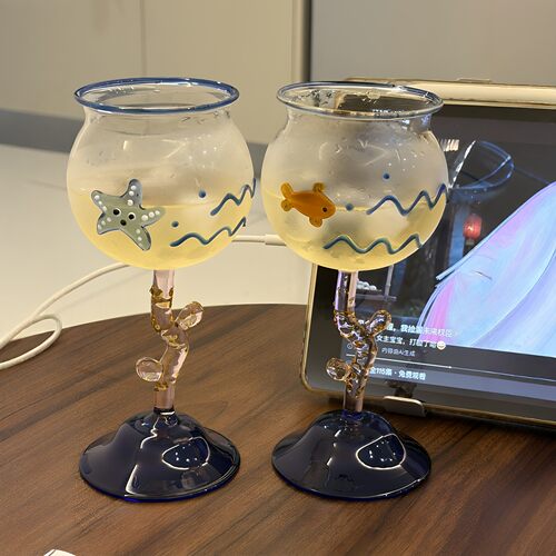 海底世界玻璃杯！立体海
