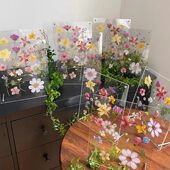 亚克力压花相框diy材料包手工植物标本干花母亲教师节礼物毕业季