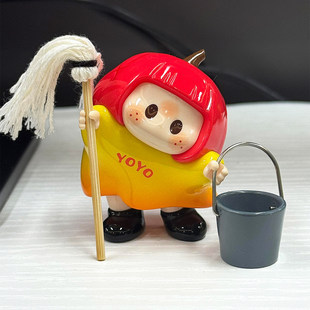 yoyo酱配件右右酱盲盒手持配饰微缩娃娃装备桌面摆件可爱模型道具