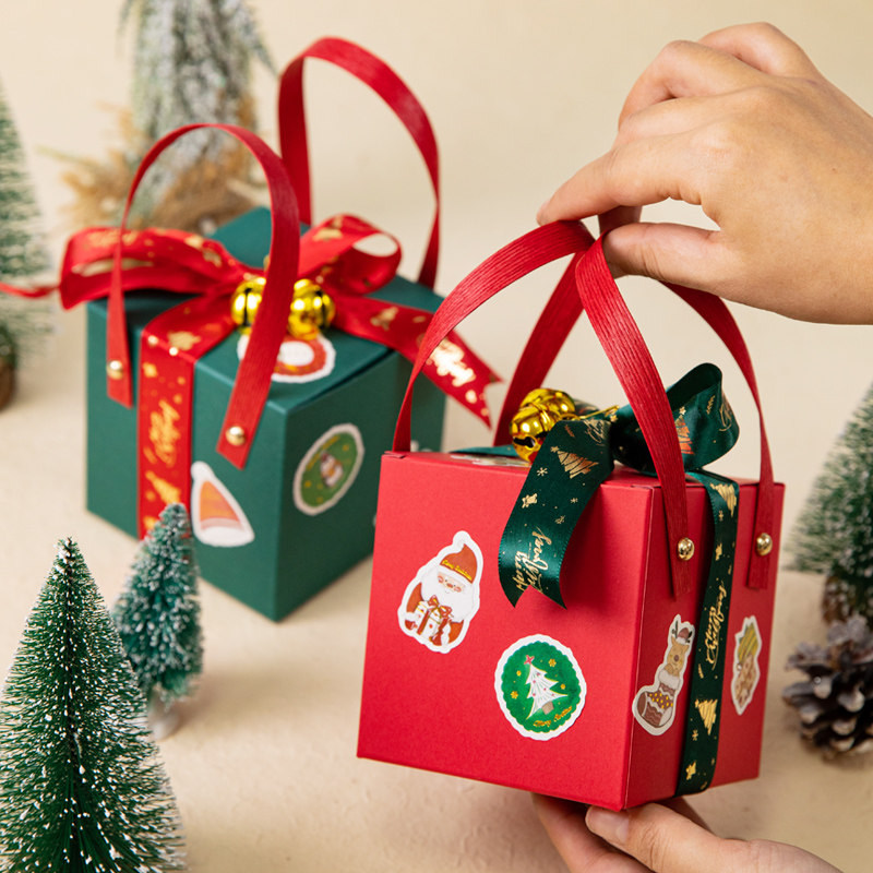 2026圣诞礼物盒平安夜苹果礼盒小礼物包装盒精致糖果礼品袋装饰盒