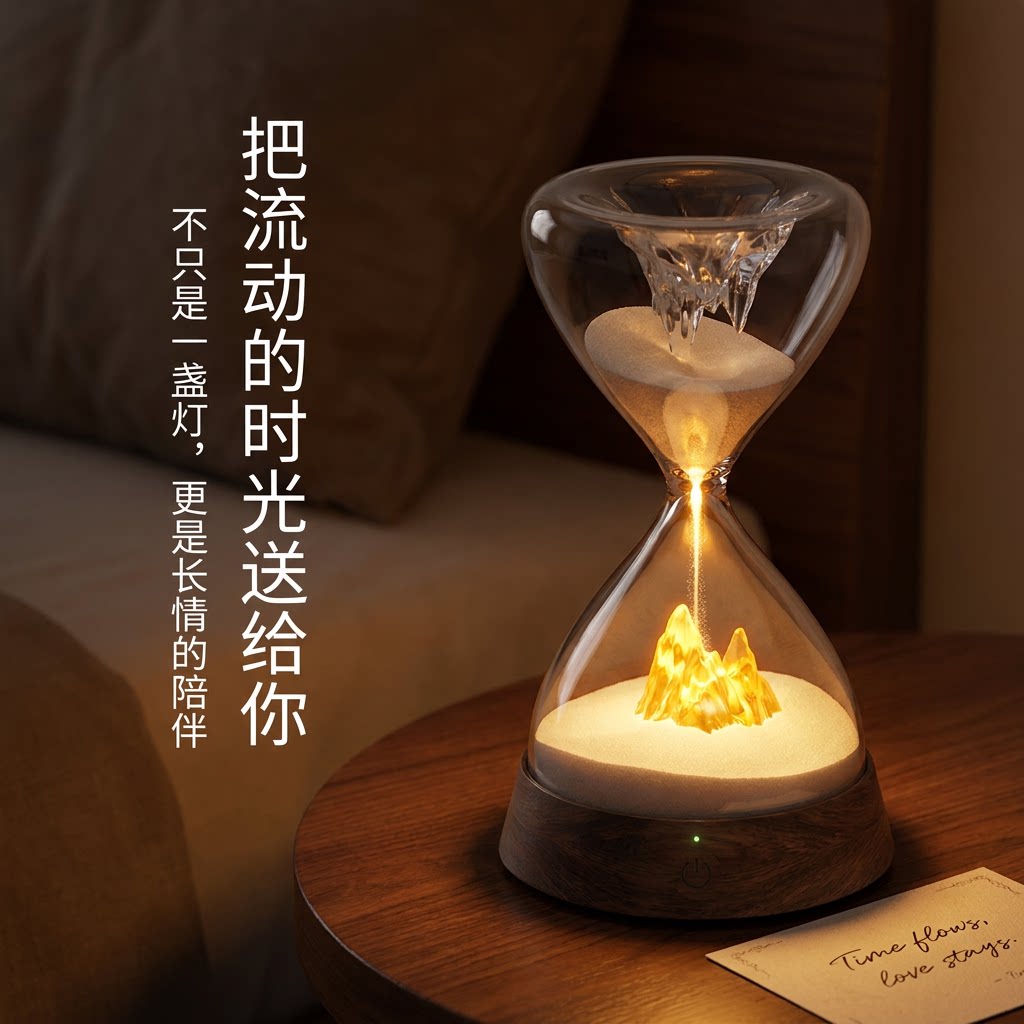 生日礼物送女生男朋友沙漏摆件氛围灯小众高级感实用七夕情人节