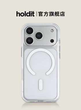 holdit磁吸透明手机壳适用苹果iPhone17/Pro/Max/Air保护套MagSafe硬壳防摔超薄硅胶全包高级新款简约女时尚