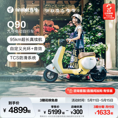 九号电动Q90电动自行车锂电池