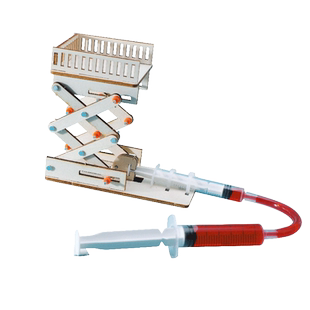 液压升降机科技小制作小学手工劳作材料包创客少年宫科学实验器材