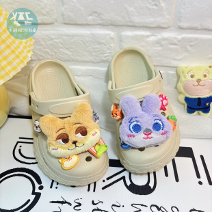 儿童可爱洞洞鞋男童男款防滑款室内拖鞋软底外穿春秋四季海边沙滩
