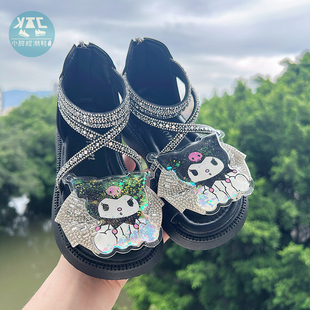 女童罗马公主凉鞋女款女宝夏季夏天透气软底鞋子2026新款外穿洋气