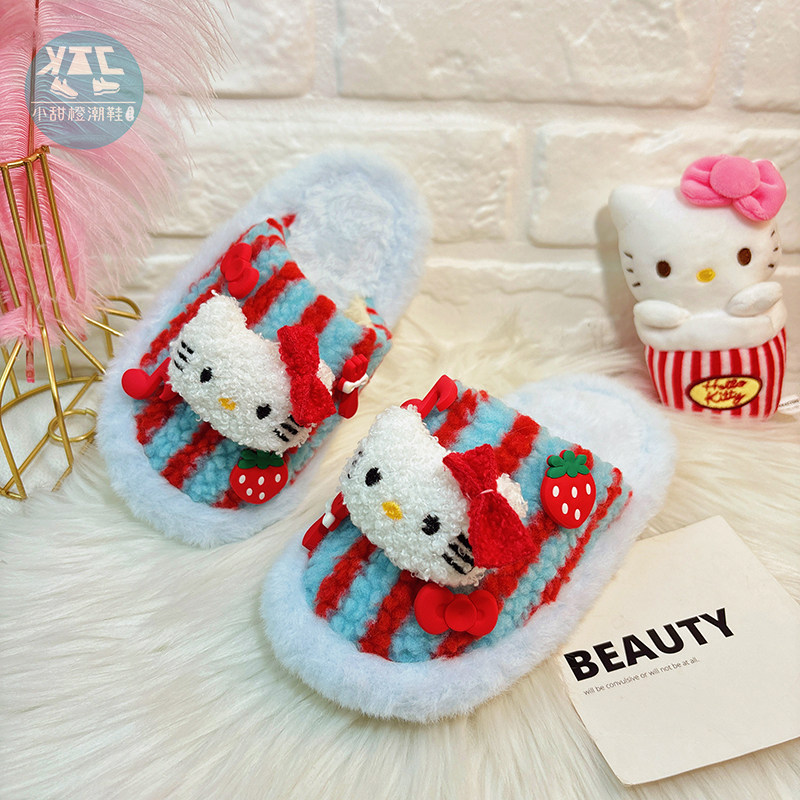 女童小公主包头棉拖鞋室内儿童中大童2025新款今年流行爆款可外穿