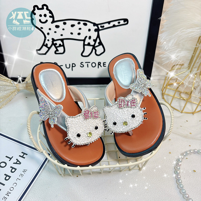 女童人字拖女款海边沙滩儿童夹脚拖鞋防滑外穿夏季凉鞋2026年新款