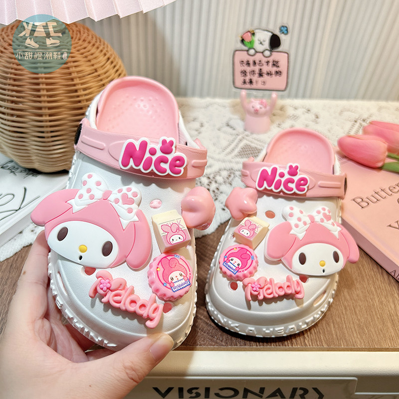儿童拖鞋外穿时尚洞洞鞋女童夏季防滑时尚2026年新款室外网红爆款