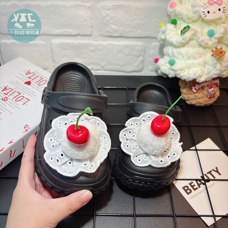 可爱女童夏季洞洞鞋居家室内软底
