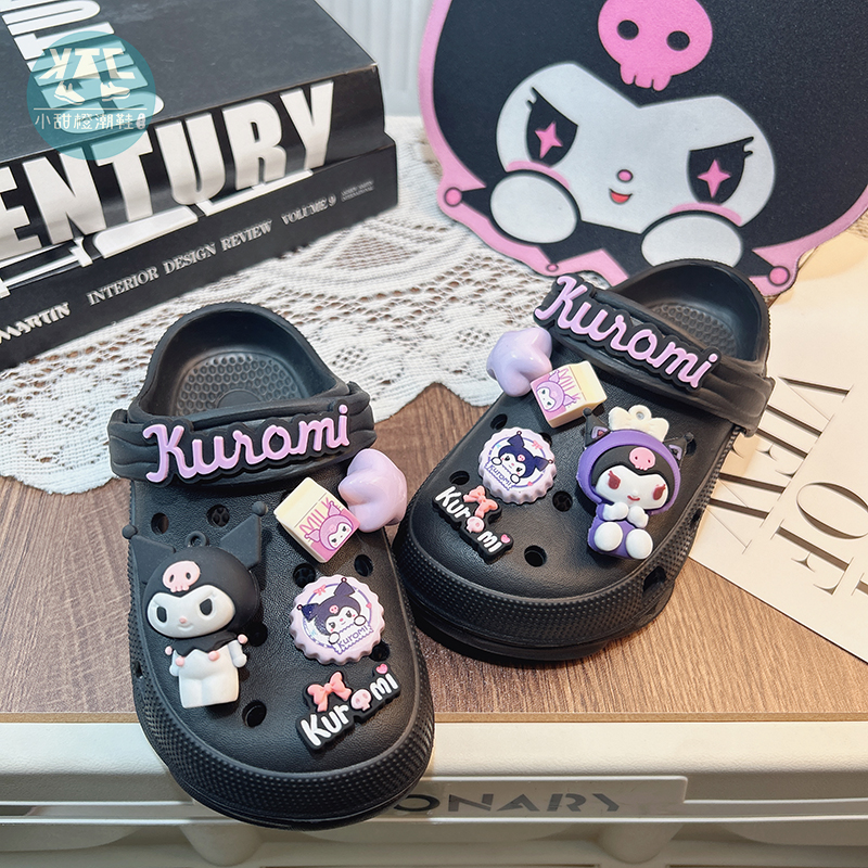 甜酷儿童夏季轻便洞洞鞋一鞋两穿