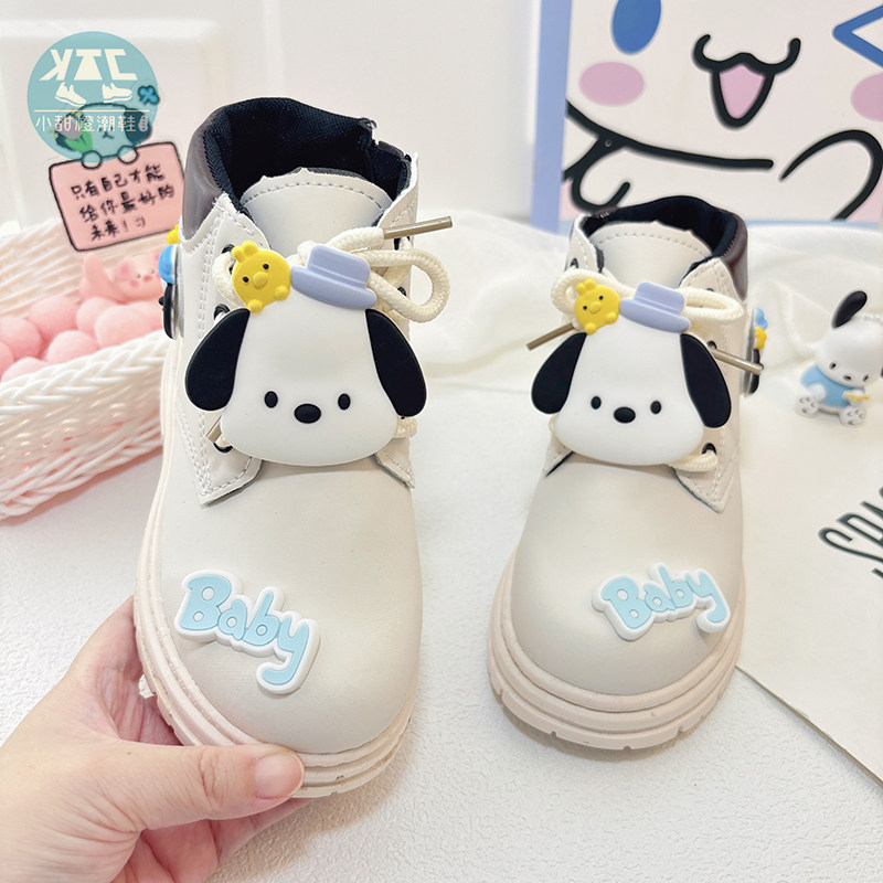 女童秋冬炸街保暖舒适马丁靴防水