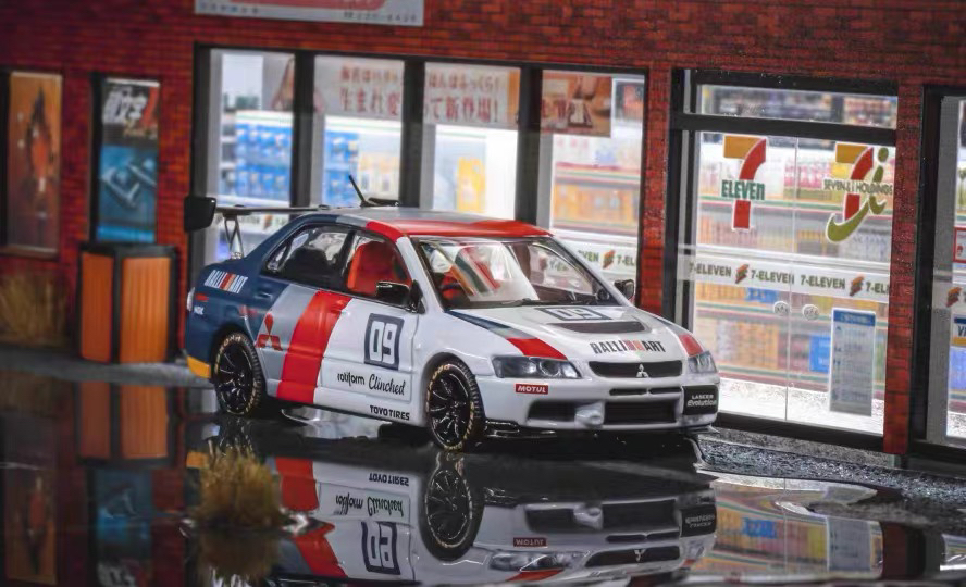 SPEED GT 1:64 三菱 蓝瑟 lancer EVO9 #09 RALLIART合金汽车模型