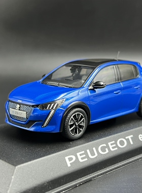 诺威尔 Norev 1:43 标致 208 蓝色  e-208 GT 2019 合金汽车模型