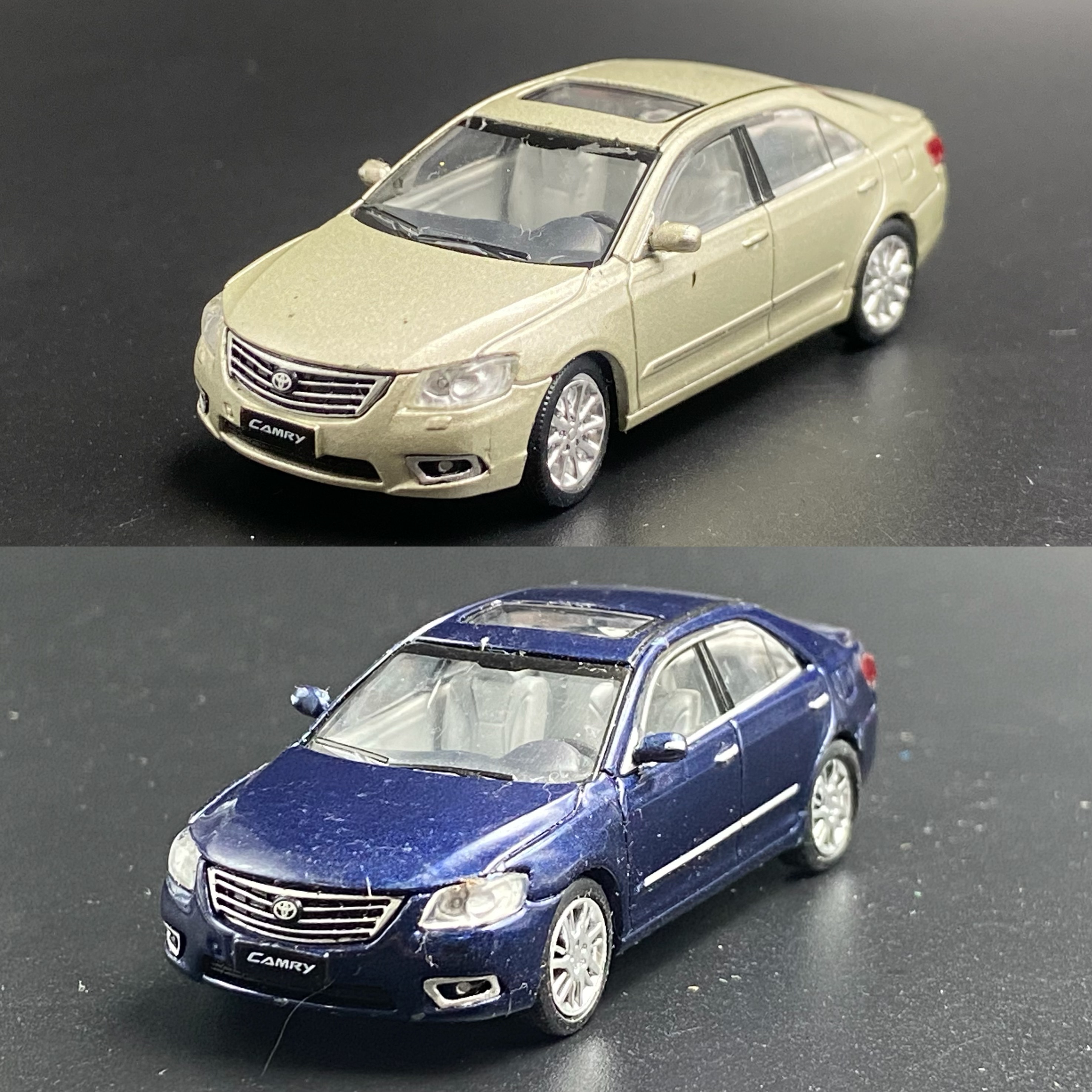 1:64 丰田 凯美瑞 camry 第六代 合金汽车模型 轿车 散包瑕疵