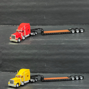 散包 NORSCOT 1:87 彼得比尔特 389 重卡车低板拖车拖挂 汽车模型