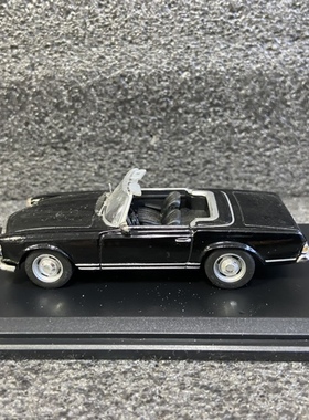 迷你切 Minichamps 1/43 奔驰 230SL  合金汽车模型 黑色 起疹