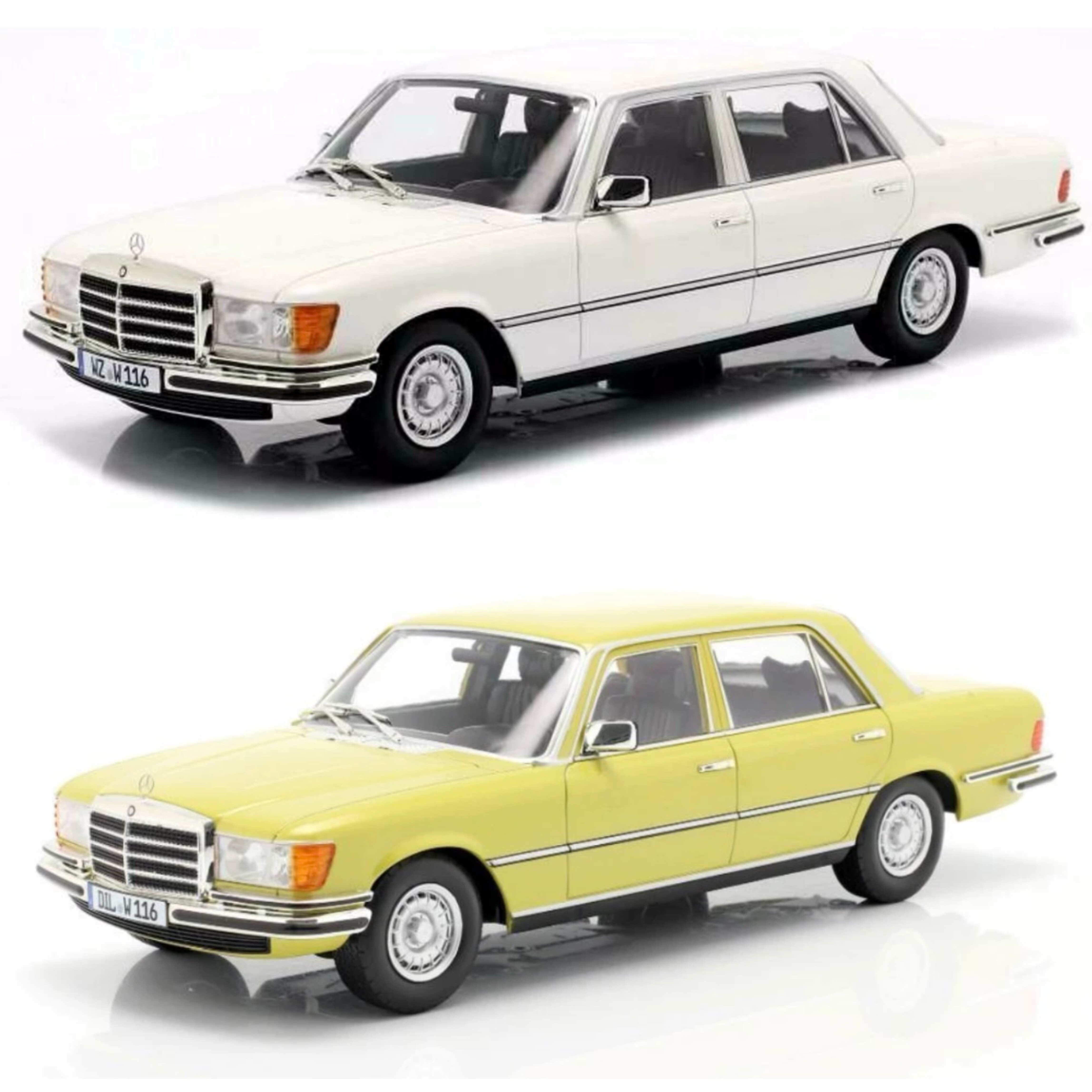 iscale 1/18 奔驰S级 450sel 6.9 第五代 1976 W116 合金汽车模型