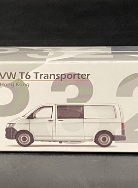 Tiny微影 1:64  大众 福士 T6 P32 香港 合金汽车模型 白色