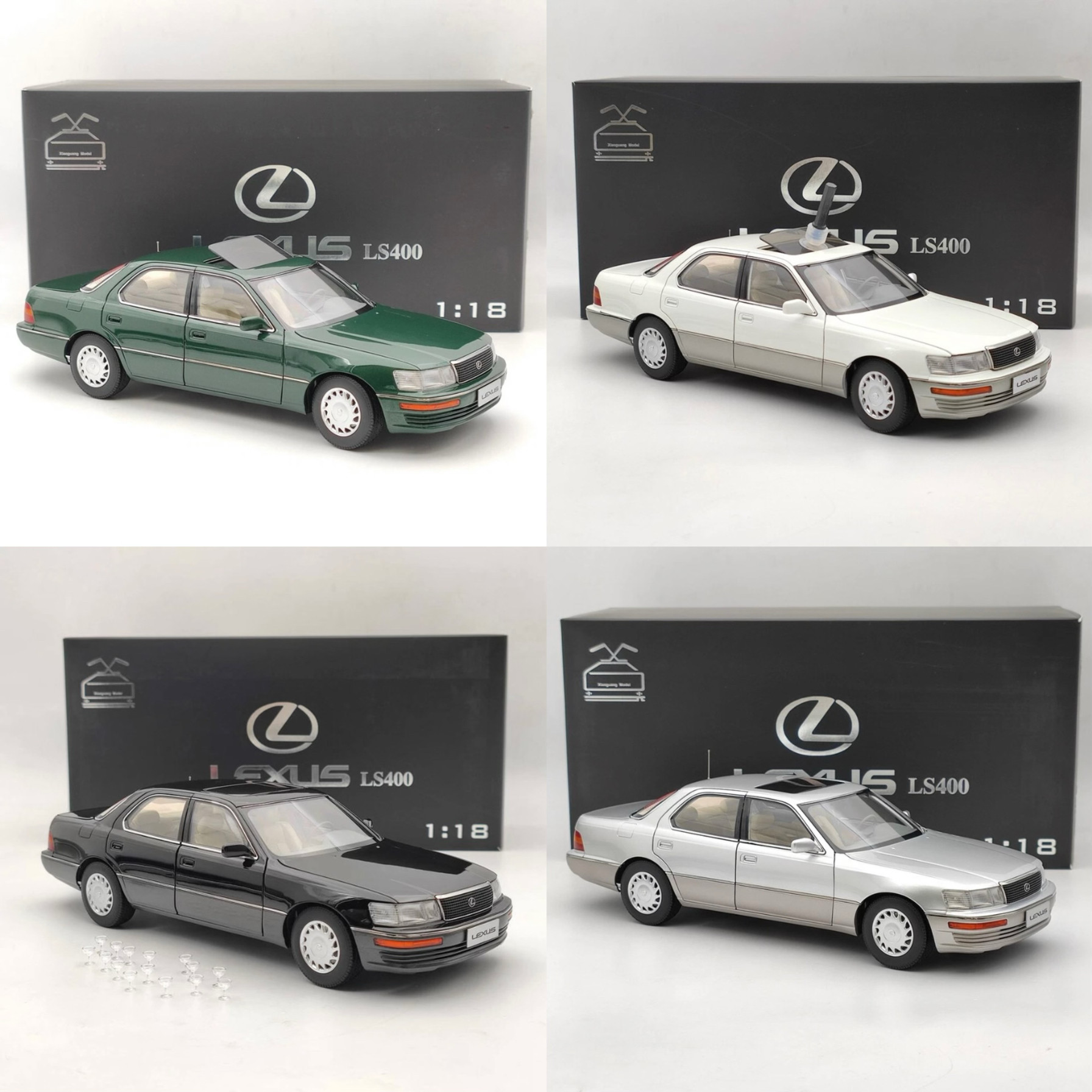 凌志 1:18 雷克萨斯 LS400  LEXUS 合金汽车模型 小光模型 全开