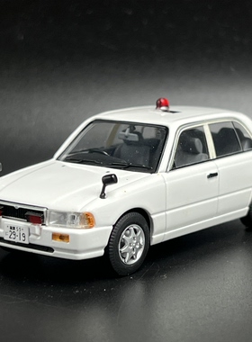 Rai's 京商 1/43 日产尼桑公爵 CREW 警车 合金汽车模型 日警 散