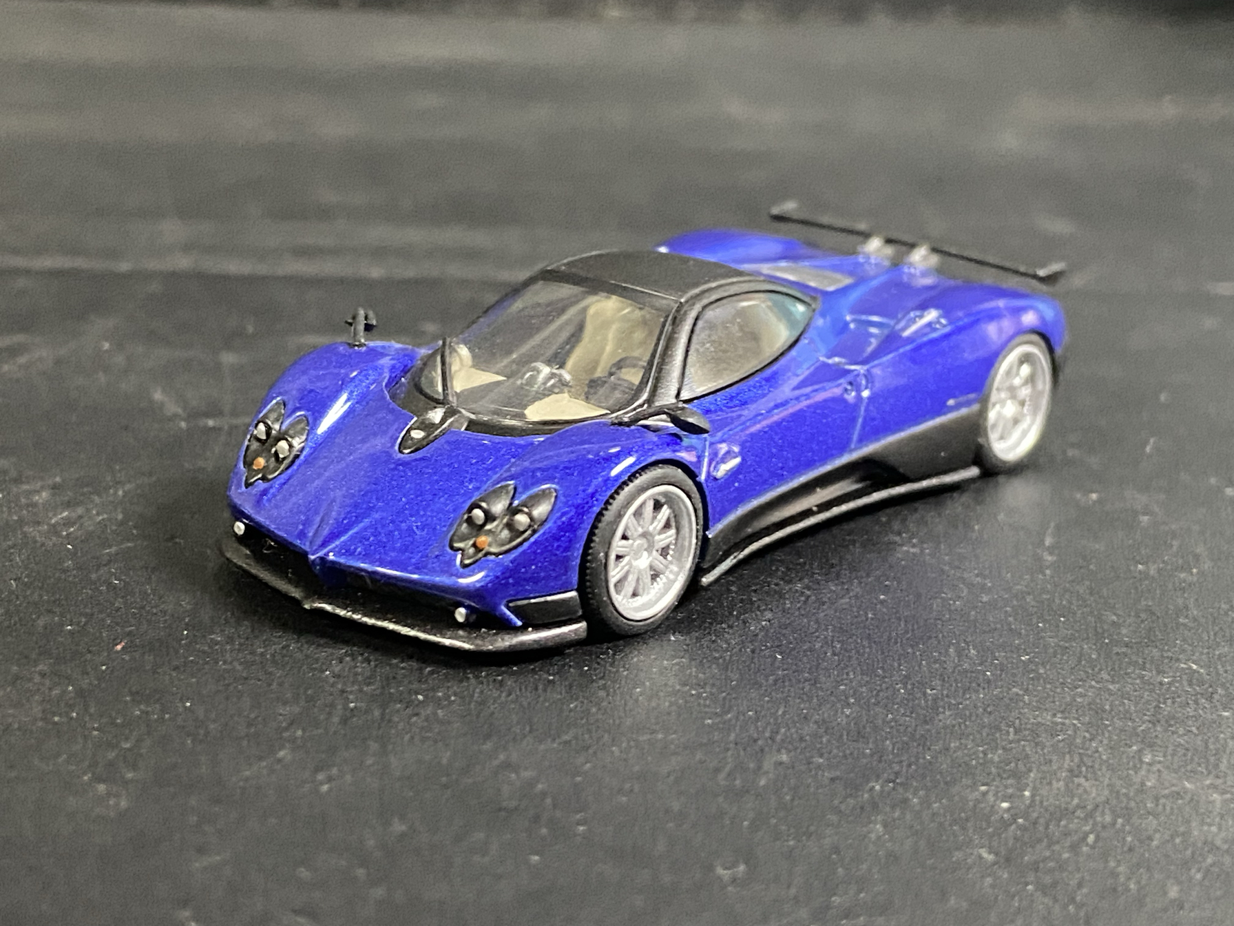 MINIGT 1:64 帕加尼 Pagani 宗塔 Zonda 跑车F HP蓝 合金汽车模型