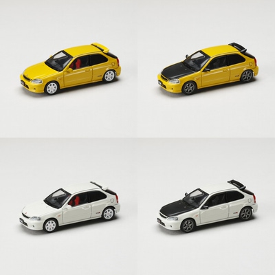 HOBBY JAPAN JDM 1:64 本田 思域 Civic Type-R EK9 合金汽车模型