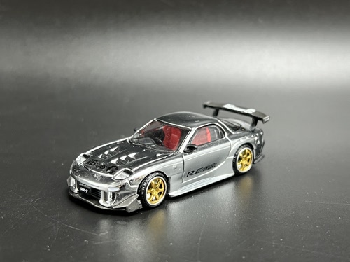 Poprace 1:64 马自达 RX7 电镀 IAM 印尼限定 合金汽车模型 散瑕