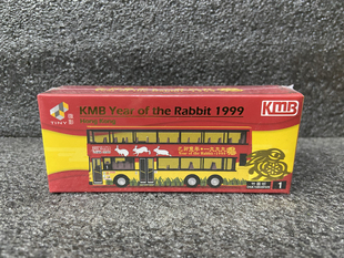 Tiny微影香港九巴富豪奥林比安兔年生肖巴士 1:110合金汽车模型