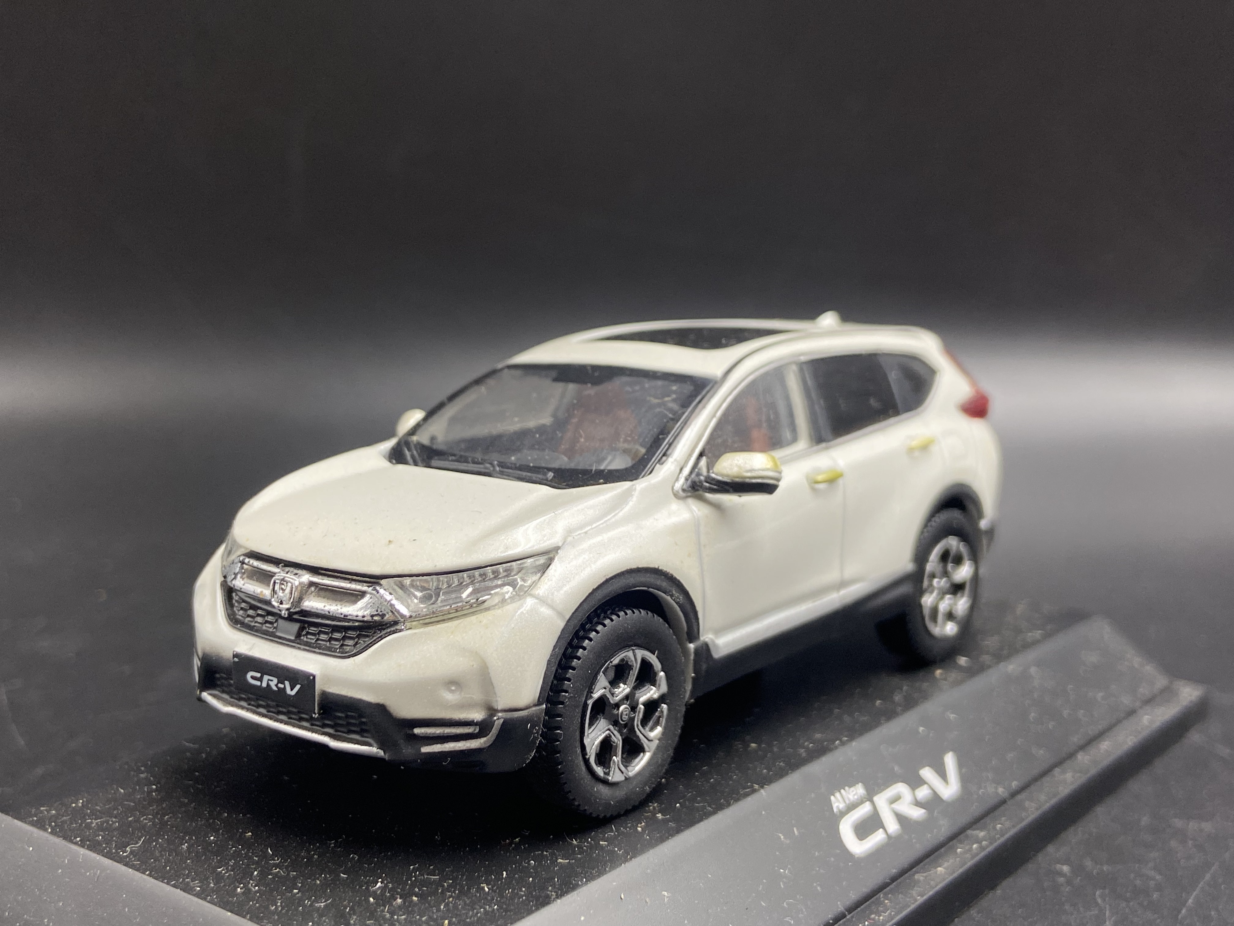 原厂 1:43 东风 本田 CRV 2021款 白色 合金汽车模型 包装旧 微瑕