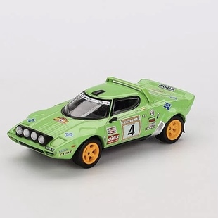 MINIGT 1:64 蓝旗亚 Stratos HF #4 赛车 1050 合金汽车模型