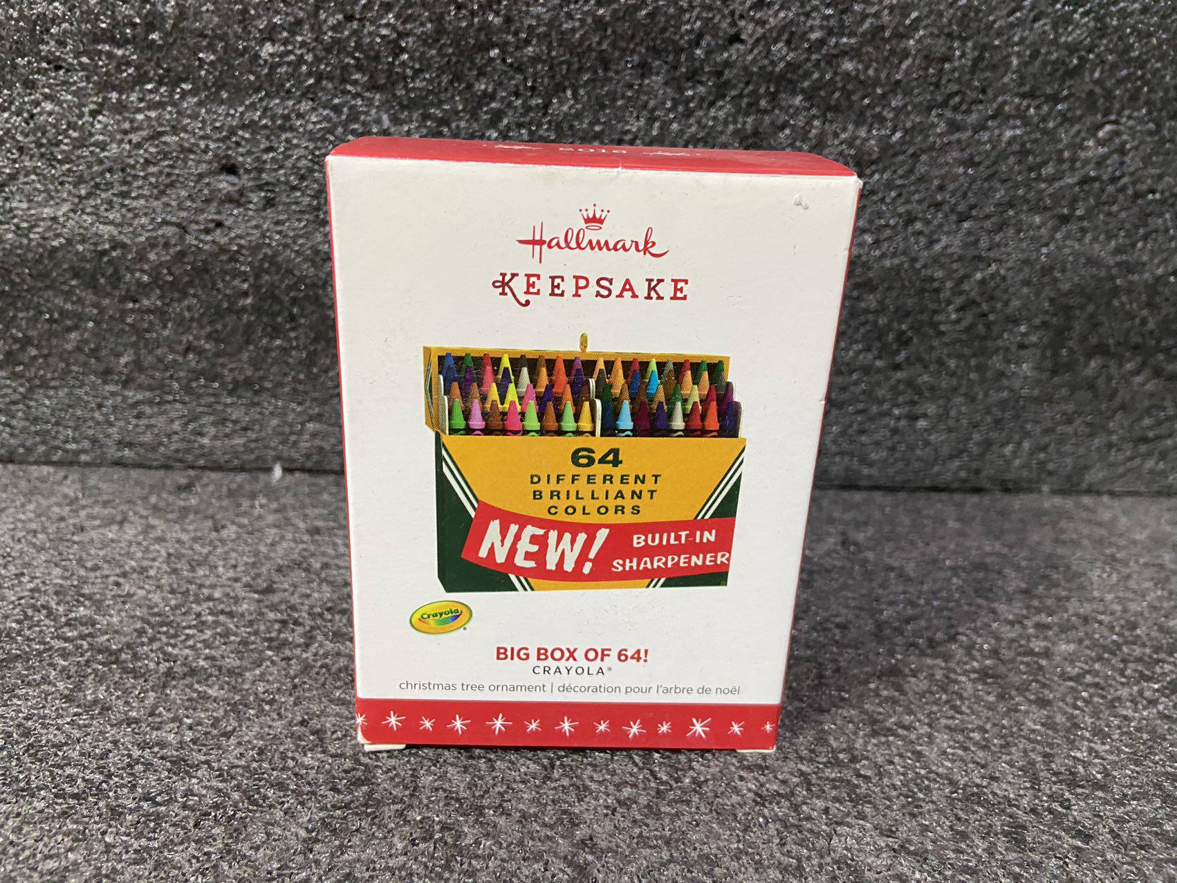 Hallmark 贺曼 蜡笔盒子 64色 圣诞树挂件 装饰 摆件 模型 收藏