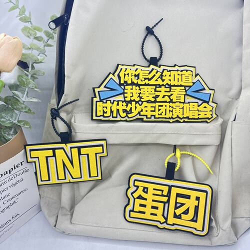 TNT时代少年团演唱会应援物料ins风限定款周边挂饰钥匙扣背包