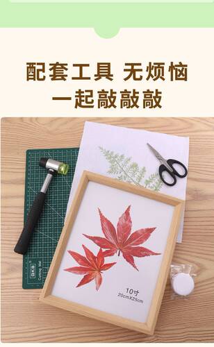 拓染布植物敲拓染材料包套装植物拓印染白布棉布手提袋转印工具 - 封面