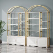 产品展示柜美甲柜子样品展示架多功能货架美容院置物架落地式 展架